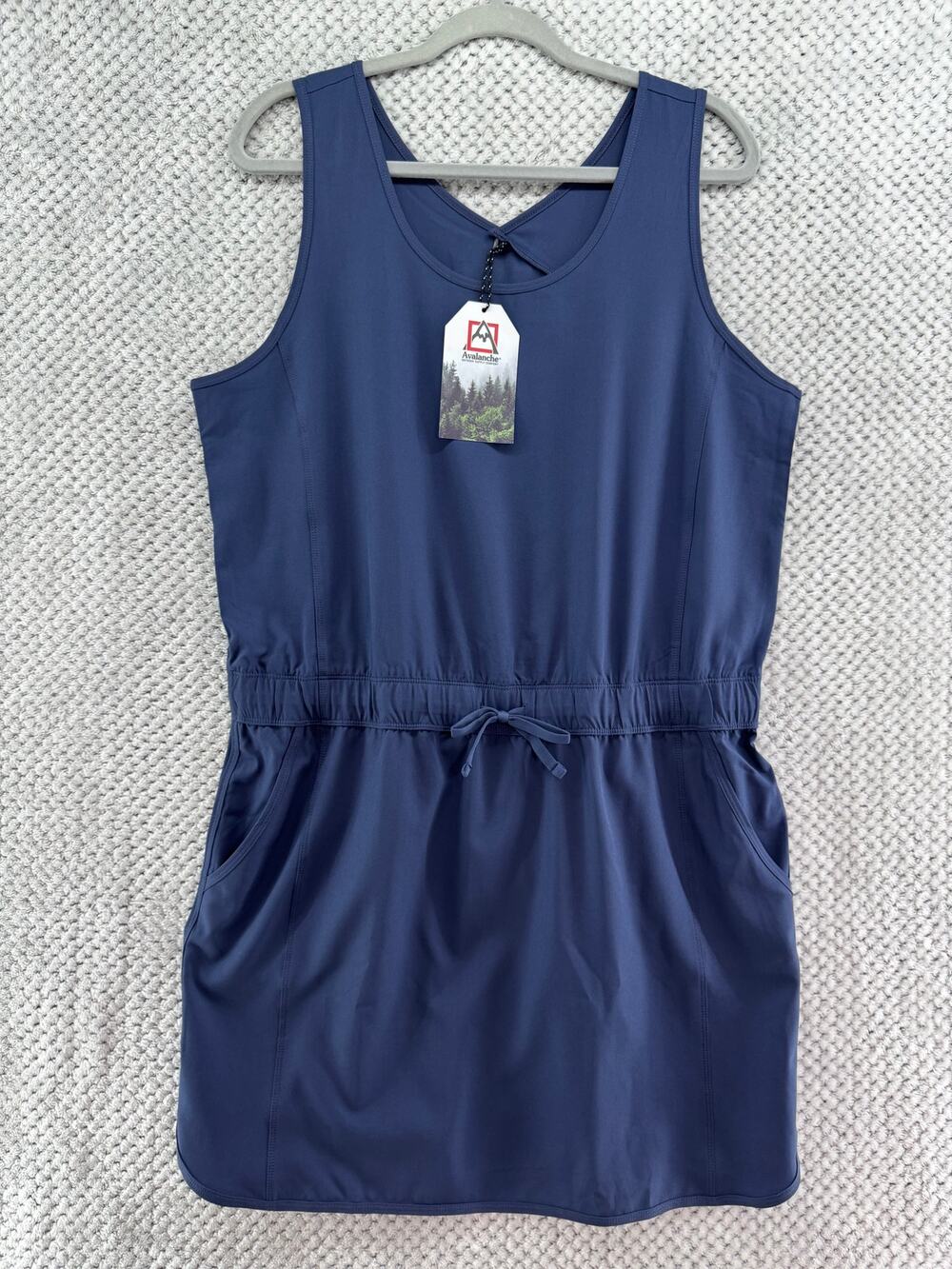 Avalanche Endless Destinations Dress Womens L Blue Scoop Neck Pockets Outdoors